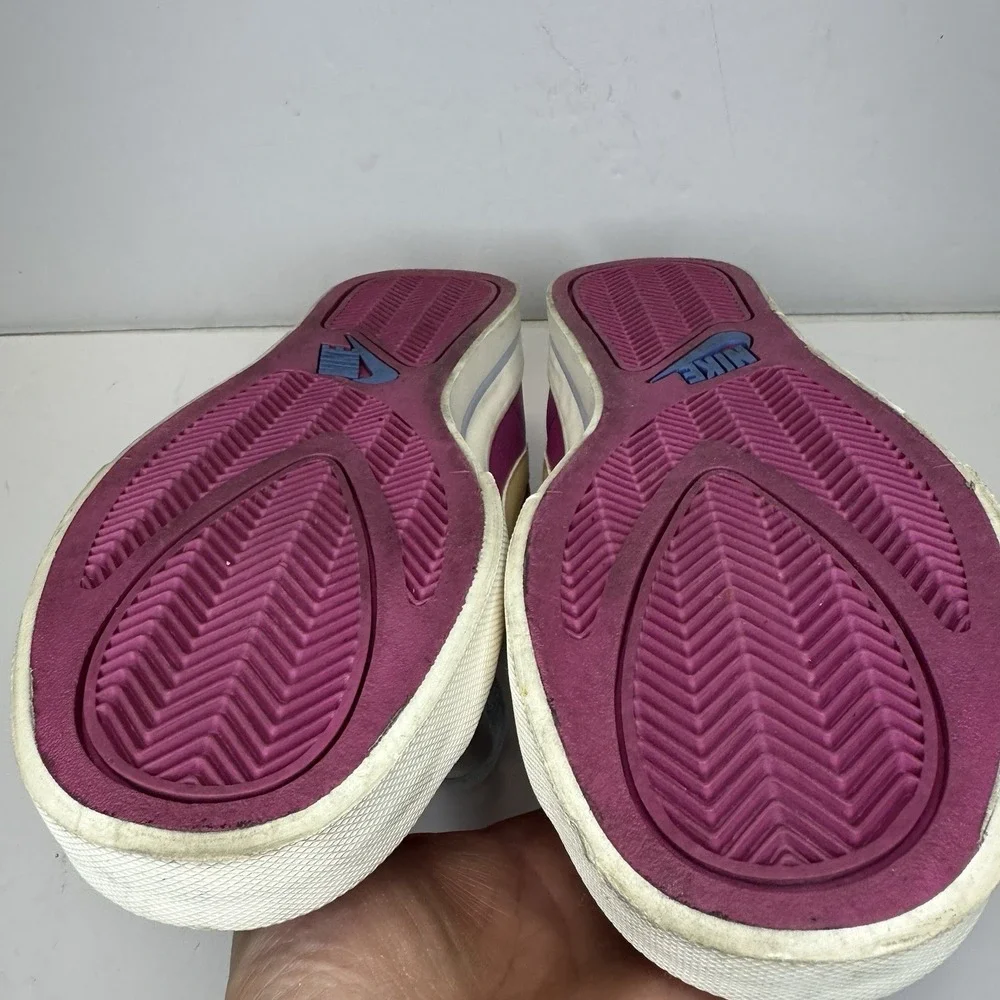 Nike‎ Classic Pink Leather Swoosh Woman's Size 10 Skate Sneakers Preppy Punk